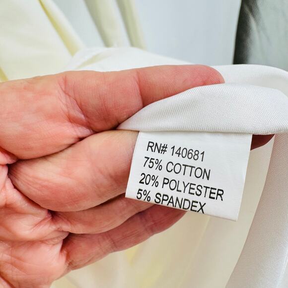 Unique Vintage Plus Size 1950s Ivory Delores Swing Dress with Sleeves - Picture 11 of 12